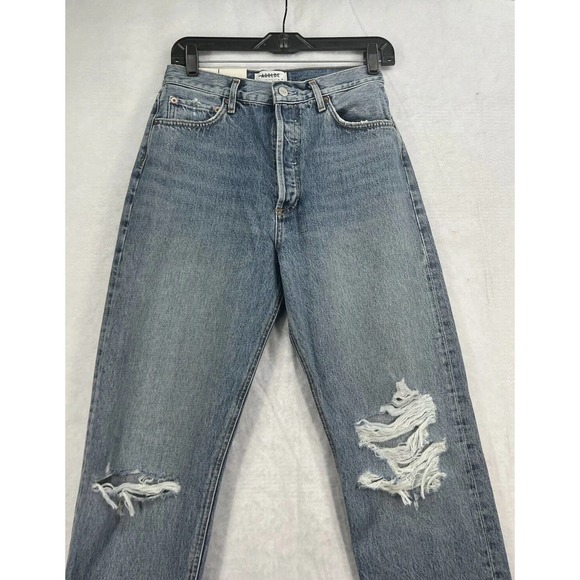 Agolde 90s Pinch Waist High Rise Jeans Size 28 Backdrop - Picture 2 of 8